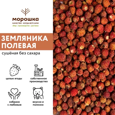 Земляника полевая сушеная б/с, кг
