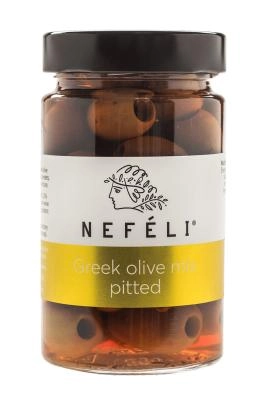 Оливки греческие без косточки "NEFELI", ассорти 295 г