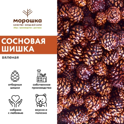 Шишка сосновая вяленая (уп. 50 гр), шт