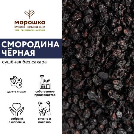 Смородина черная сушеная б/с (уп. 200 гр.), шт