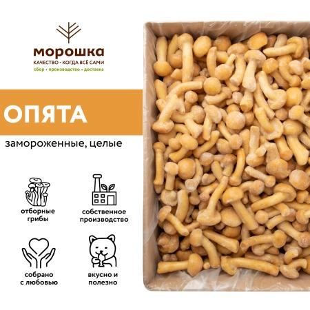 Грибы опята (намеко) быстрозамороженные, коробка 10 кг
