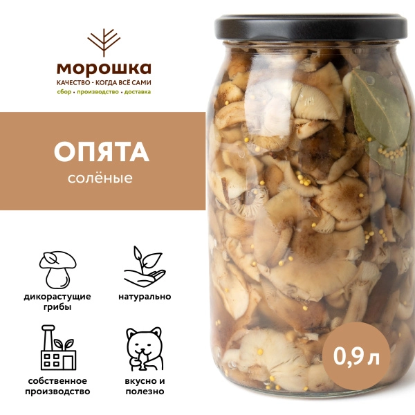 Опята соленые г/п (ст/б 0,90 л)