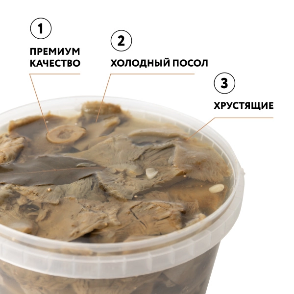 Груздь настоящий соленый резаный х/п (Вед/пл. 3,2 л.)
