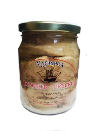 Печень трески "Меридиан" стекло 500 гр